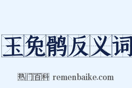玉兔鹘反义词是什么意思的图片
